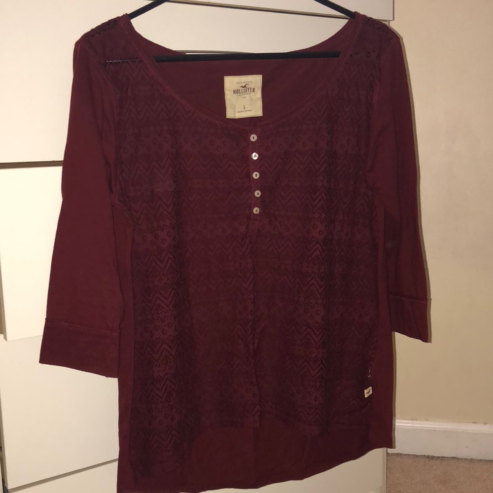 Long sleeve lace shirt